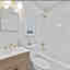 JONATHAN Y Javer Mobiletto Da Bagno Vanity: Noce Opaco Con Anta In Canna, 48,26 Cm - 3